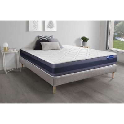 ACTISOM Matelas + sommier 140x200 latex et m&eacute;moire de forme  - Actilatex morpho