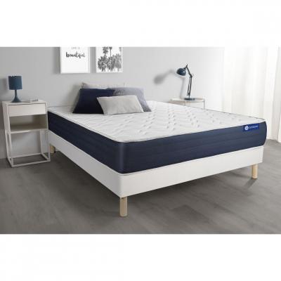ACTISOM Matelas + sommier 200x200 latex et m&eacute;moire de forme  - Actilatex sleep