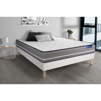 ACTISOM Matelas + sommier 90x200 latex et m&eacute;moire de forme  - Actilatex pur