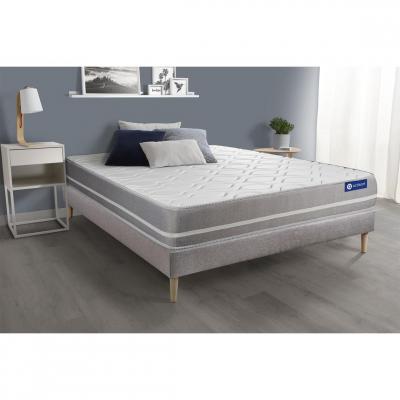 ACTISOM Matelas + sommier 200x200 ressorts ensach&eacute;s  - Actiflex touch