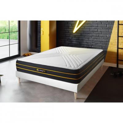 SLEEPFIT  - Ensemble matelas sommier Ultra 90 x 200 cm - Couleur : Blanc - Blanc