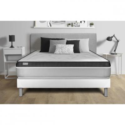 VITALIT Ensemble VITAL ERGO 140 x 200 cm sommier Kit blanc