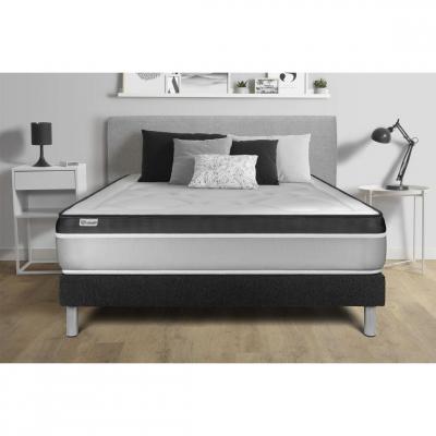 VITALIT  Vital Ergo Matelas + Sommier Kit Noir - 200x200 cm