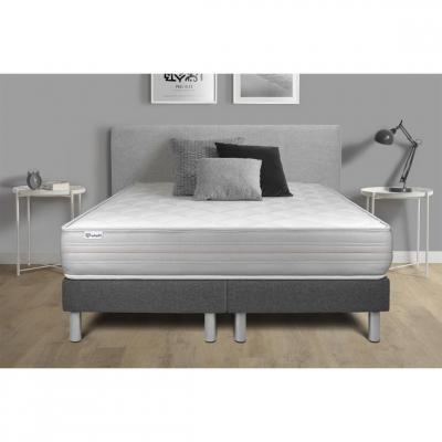VITALIT  - Ensemble matelas sommier vitalmemo 180 x 200 cm - Couleur: Gris - Gris