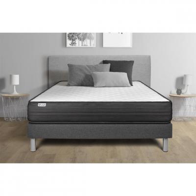 VITALIT Ensemble Sommier Matelas 90x200 VITALPOWER - 20cm - Ferme