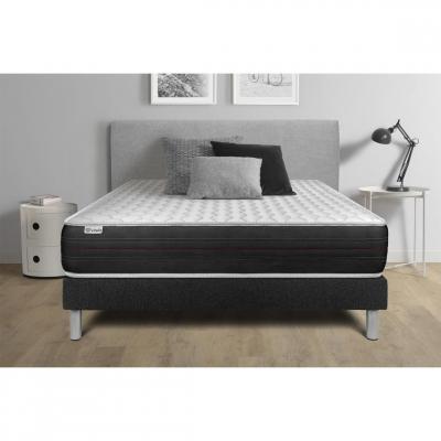 VITALIT Ensemble matelas ressorts ensach&eacute;s avec sommier 180x200 VITALSPRING
