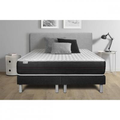 VITALIT Ensemble matelas ressorts ensach&eacute;s avec sommier 2x90x200 VITALSPRING