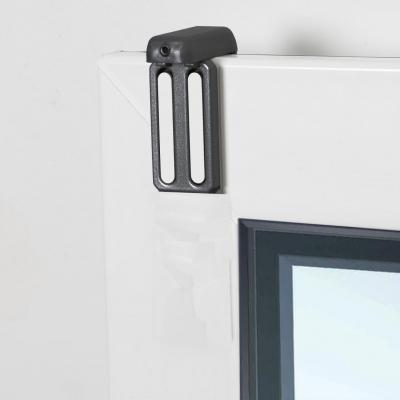 Lot de 2 fixations m&eacute;tal &agrave; serrer sur fen&ecirc;tre pour pose de store