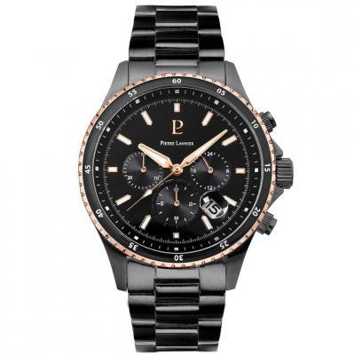 PIERRE LANNIER Montre Homme  CRONOS 228J239 - Bracelet Acier Noir