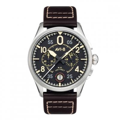  Montre Homme Avi-8 SPITFIRE AV-4089-01 - Bracelet Cuir Marron