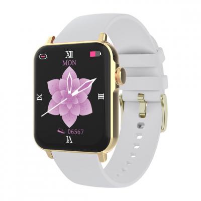 SMARTY2.0 Montre connect&eacute;e Homme Smarty-SW035F04 Bracelet Silicone Blanc