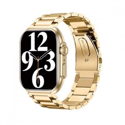 SMARTY2.0 Montre connect&eacute;e Mixte Smarty Boost - SW068D03 Bracelet Acier Dor&eacute;