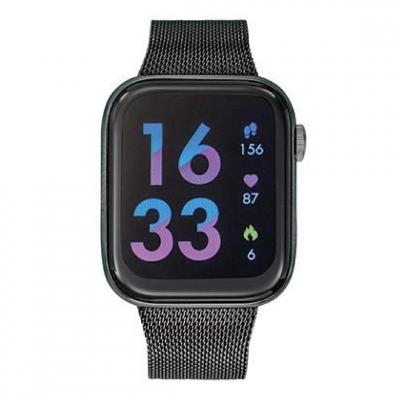 TEKDAY  Montre connect&eacute;e Mixte  - 656513 Bracelet Acier Noir