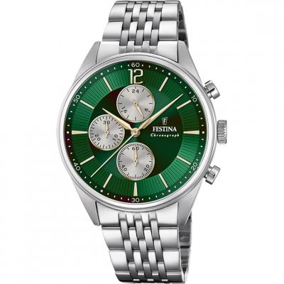 FESTINA Montre Homme  TIMELESS CHRONOGRAPH F20285-9 - Bracelet Acier