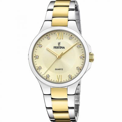 FESTINA Montre Femme  02-017MADEMOISELLE F20618-1 - Bracelet Acier Dor&eacute;