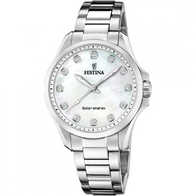 FESTINA Montre Femme Solar energy Blanc F20654/1 Gris 