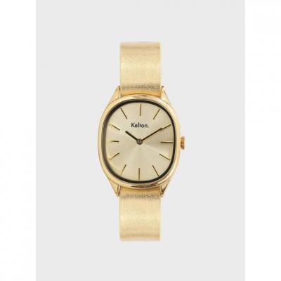 KELTON Montre Femme  Colorama 9123392-204-204 - Bracelet Cuir Dor&eacute;