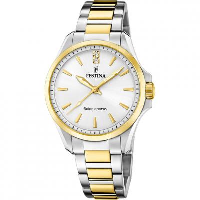 FESTINA  Solar Energy F20655/2 Blanc Acier Inoxydable Femme