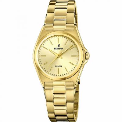 FESTINA Montre Femme Classique Dor&eacute; F20557/3 
