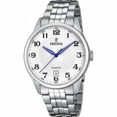 FESTINA  Hommes Analogique Quartz Montre avec Bracelet en Acier Inoxydable F20425/1