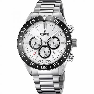 FESTINA Montre Homme  Montres CERAMIC F20575-1 - Bracelet Acier Acier