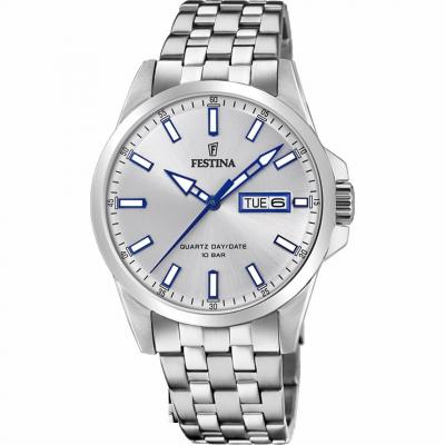 FESTINA Montre  Montres CLASSIQUE F20357-1 - Montre Dateur Acier Homme