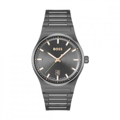 BOSS Montre Homme  Candor 1514078 - Bracelet Acier Gris