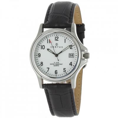 CERTUS Montre Homme  610397 - Bracelet Cuir Noir