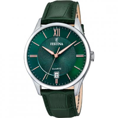 FESTINA  Hommes Analogique Quartz Montre avec Bracelet en Cuir F20426/7