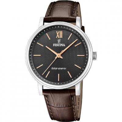 FESTINA Montre Homme  20660-6 - Bracelet Cuir Marron