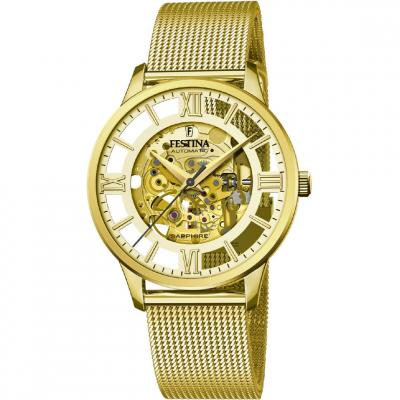 FESTINA Montre Homme Automatic Transparent F20667/1 Jaune 