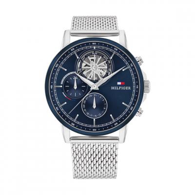 TOMMY HILFIGER Montre Homme  Stewart - 1710609 Bracelet Acier Argent
