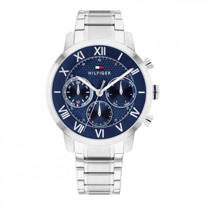 TOMMY HILFIGER Montre Homme  TH-Oxford - 1710728 Bracelet Acier Argent
