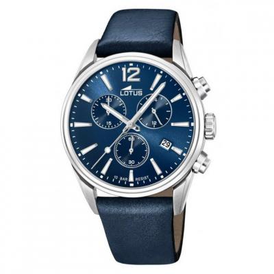 LOTUS Montre  L18691-1 - CHRONO Dateur,Chronographe Cuir Bleu Homme