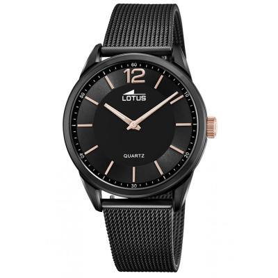 LOTUS Montre  L18736-3 - SMART CASUAL Acier Noir Milanais Homme