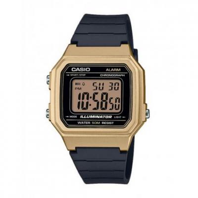 CASIO  Homme Chrono R&eacute;sine Noir W217HM-9AVEF