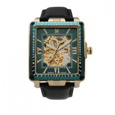 MONTIGNAC Montre Homme  MOW604 - Bracelet Cuir Noir