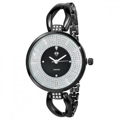 SO CHARM MONTRES Montres Femme MF276-DIAMANT-NFN - Bracelet Acier Noir