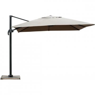  Paris Prix - Parasol D&eacute;port&eacute; Avec housse 3x3m Taupe