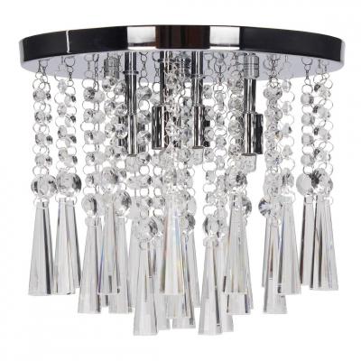 PARIS PRIX Lampe de plafond Luxoria - Chrome - 105 x 10 x 21 cm