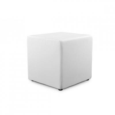 KOKOON DESIGN  - Pouf repose pieds PU Rubik blanc