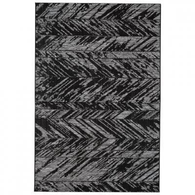 VIVARAISE  - Tapis en polypropyl&egrave;ne noir Evora 230 x 160 cm