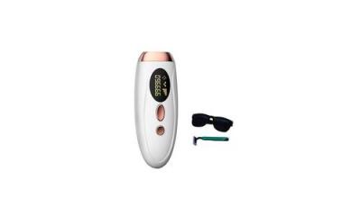 YOKULI Epilateur laser permanent ipl pour femmes 999999 000 flashs affichage lcd -blanc 