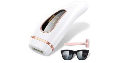 CHRONUS Epilateur lumi&egrave;re puls&eacute;e ipl permanentes 999,999 flashs(blanc) 