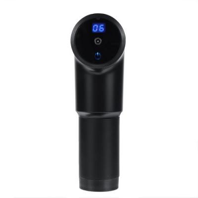  2500 mAh &eacute;lectrique sans fil pistolet de massage musculaire profond Vibration noir 
