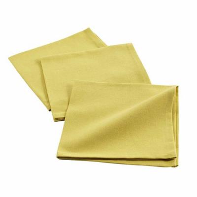  Lot De 3 Serviettes De Table ""initia"" 40x40cm Jaune