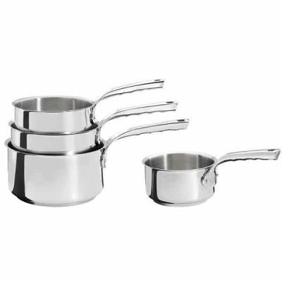 DE BUYER  Lot de 4 casseroles 14 &agrave; 20 cm milady