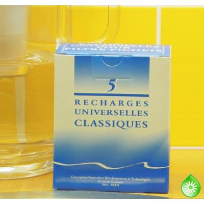 HYDROPURE  - 5 recharges filtrantes (filtre Classique) rc