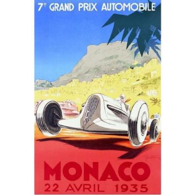 MONACO Affiche rectangulaire  1935