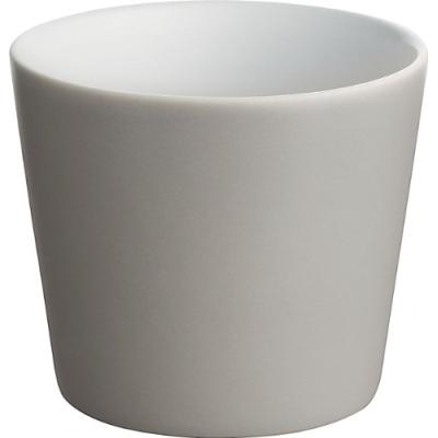 ALESSI  Dc03/41 Lg Tonale Verre en C&eacute;ramique Stoneware, Light Grey, Set de 4 Pi&egrave;ces